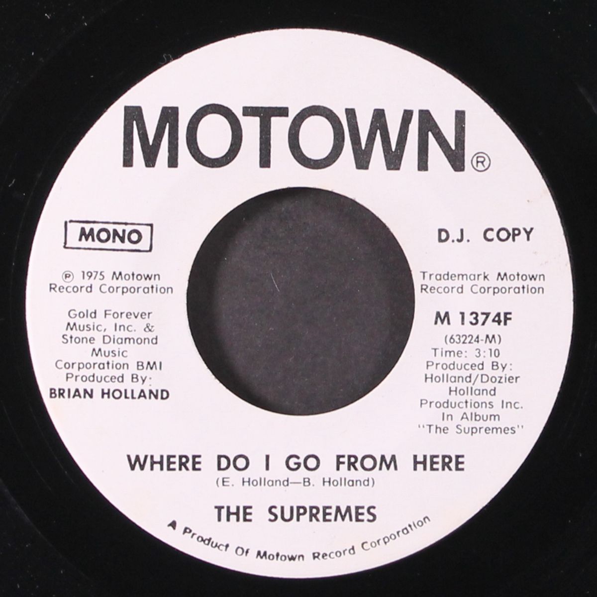 where do i go from here / mono by SUPREMES
