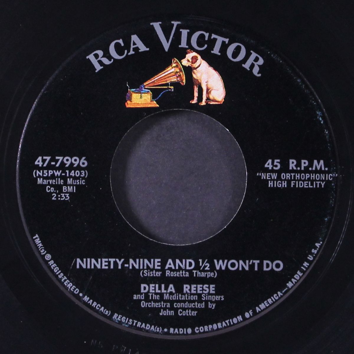 ninety-nine and 1/2 won't do by DELLA REESE