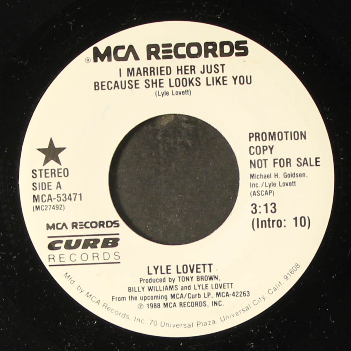 i married her just because she looks like you / same by LYLE LOVETT