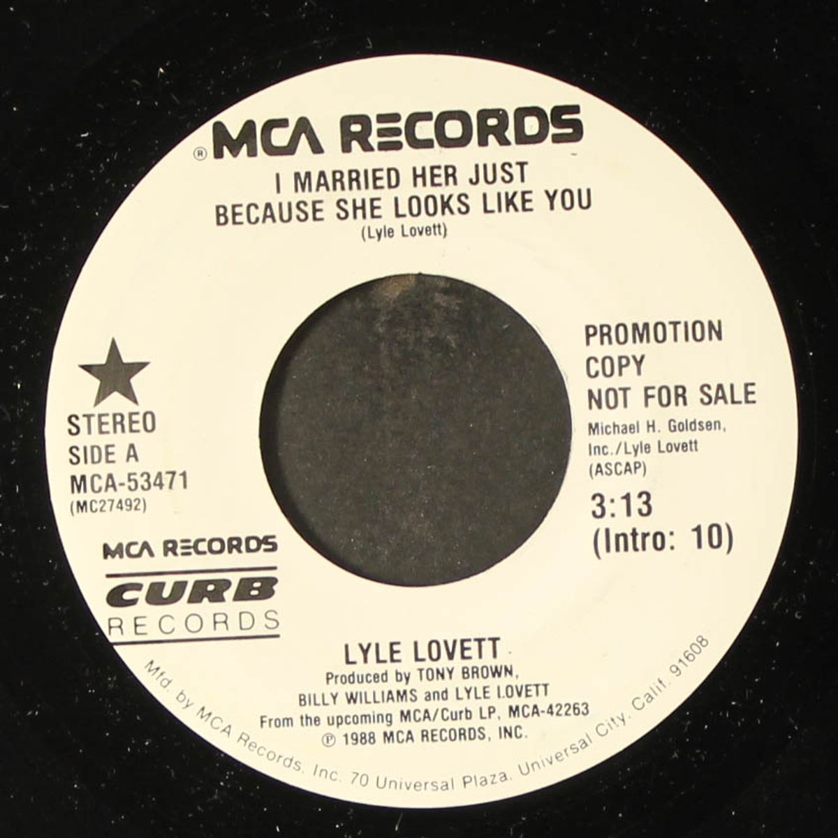 i married her just because she looks like you / same by LYLE LOVETT