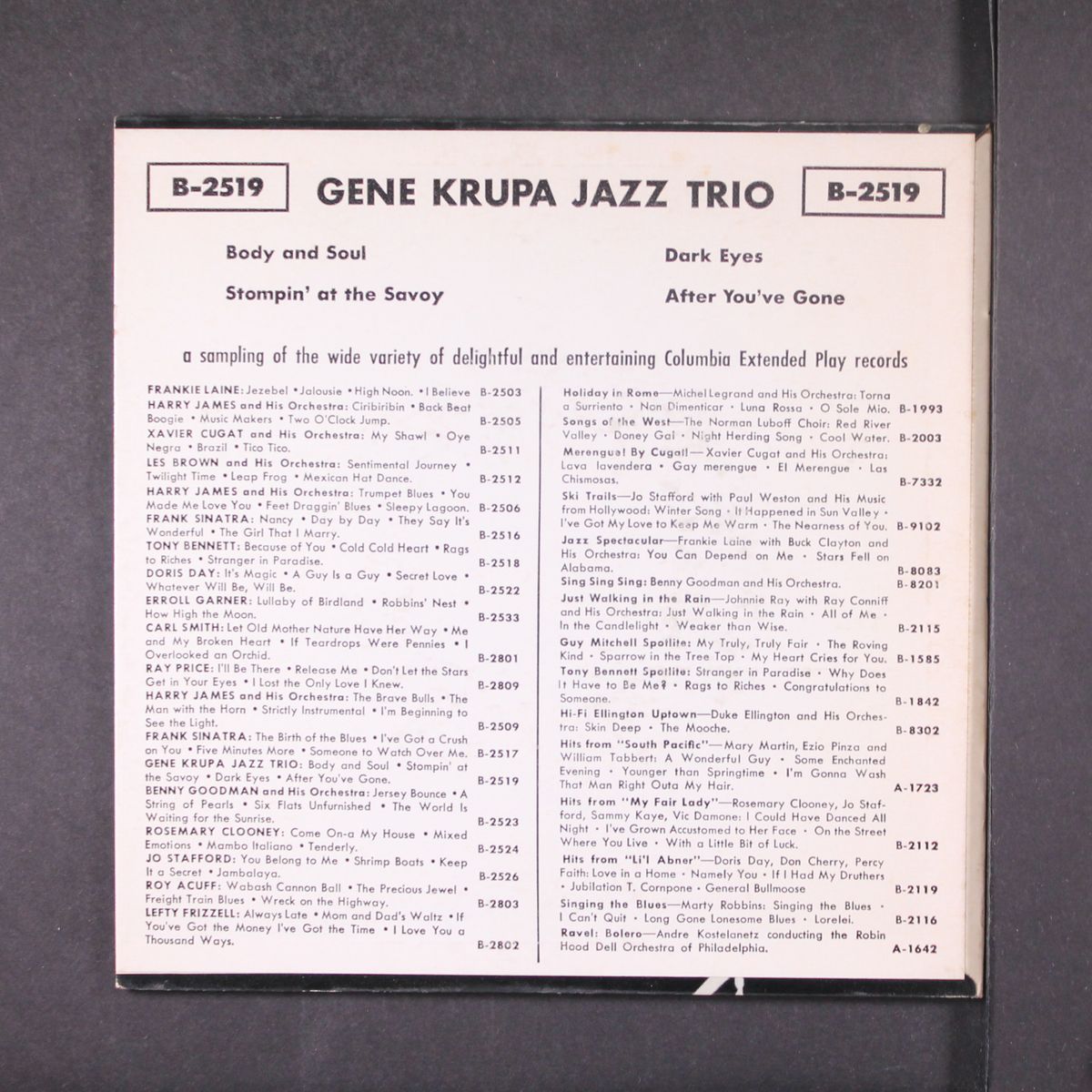 gene krupa jazz trio by GENE KRUPA