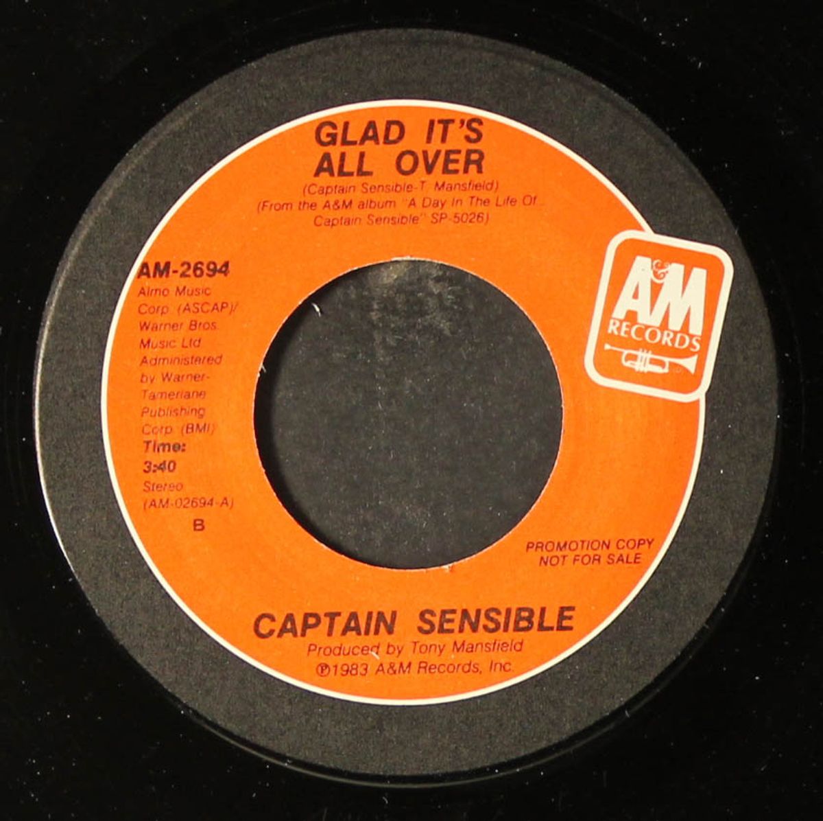 glad it's all over / same by CAPTAIN SENSIBLE