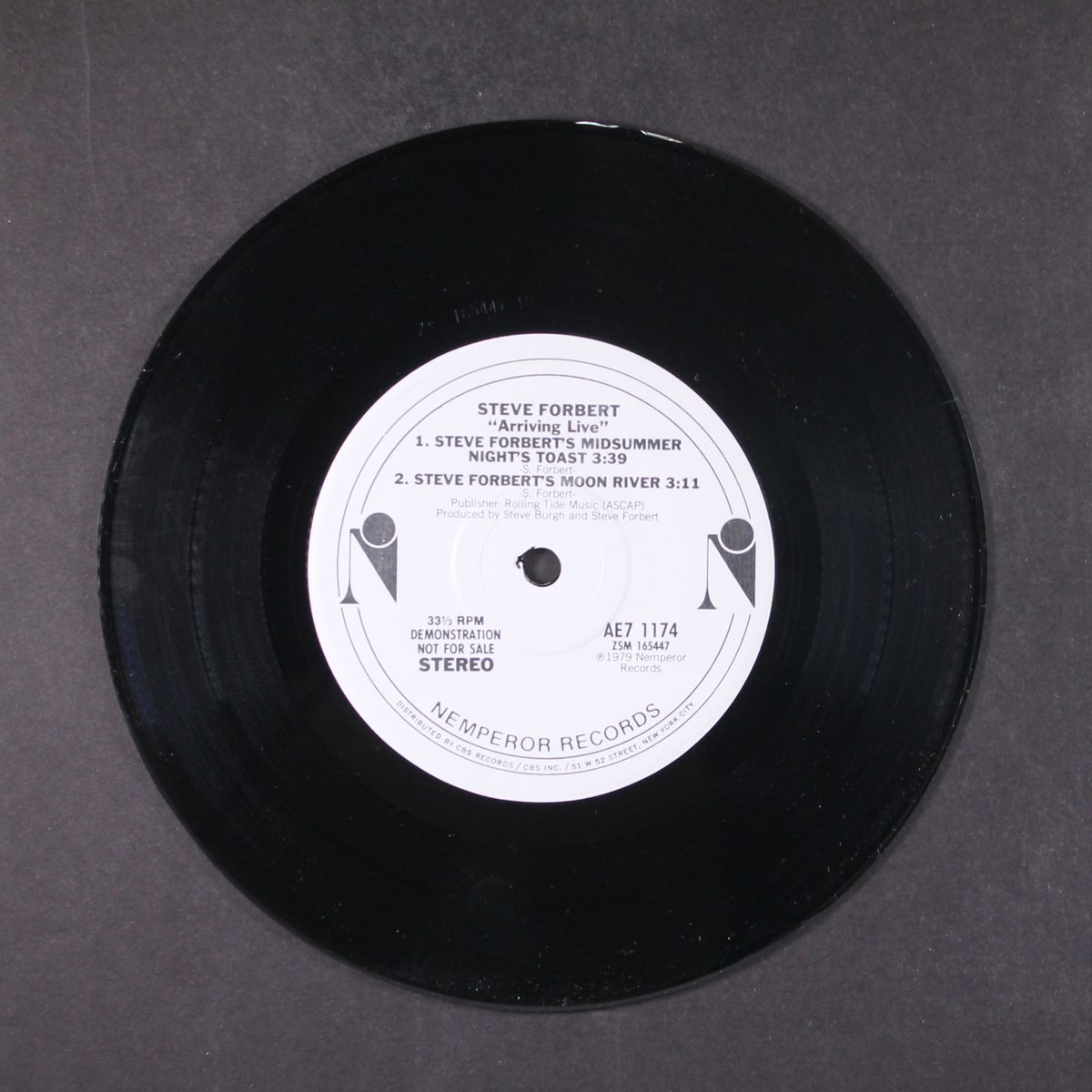 arriving live by STEVE FORBERT