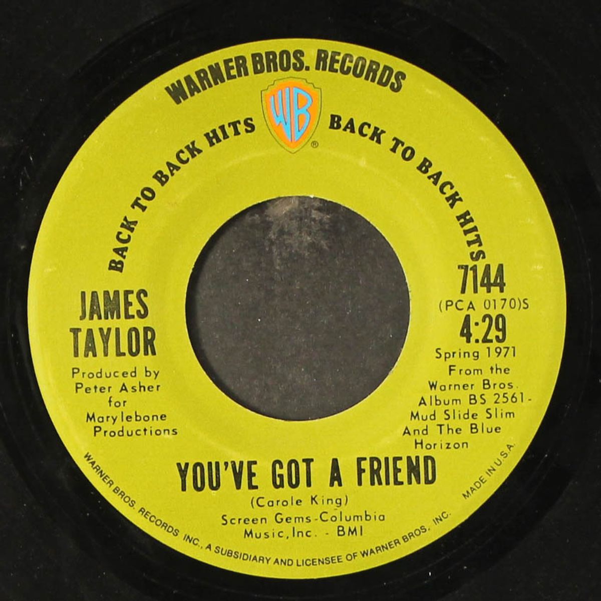 steamroller / you've got a friend by JAMES TAYLOR