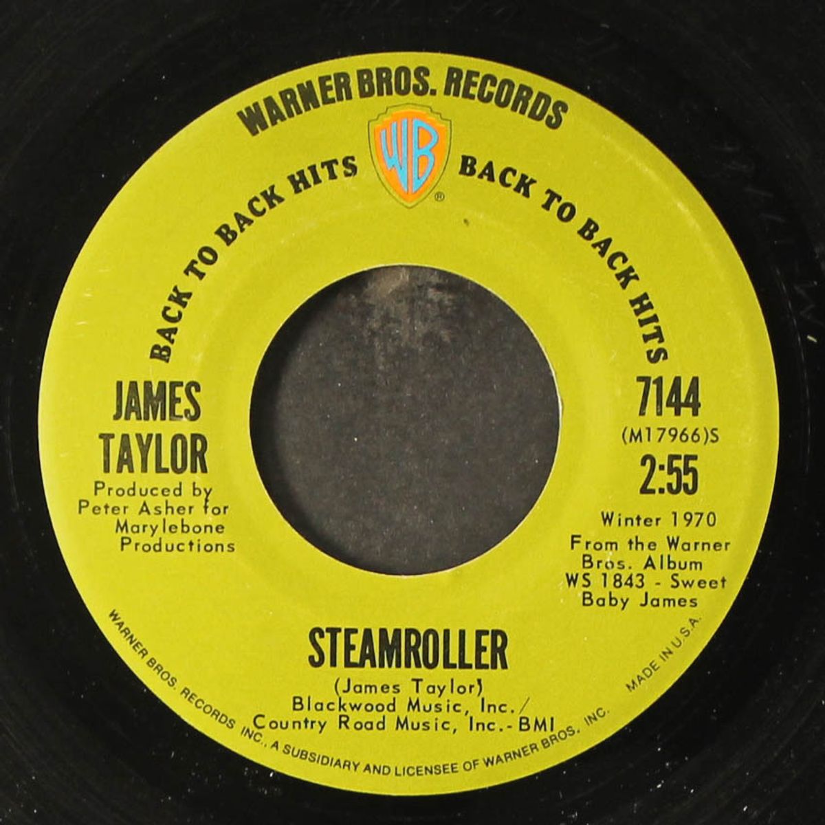steamroller / you've got a friend by JAMES TAYLOR