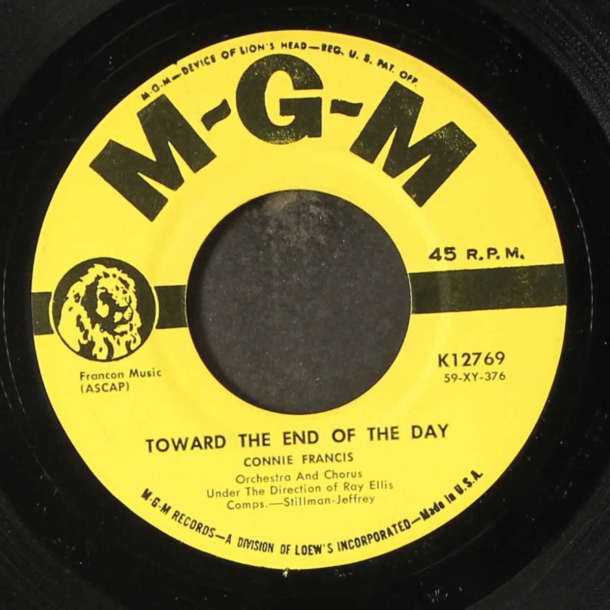 if i didn't care / toward the end of the day by CONNIE FRANCIS