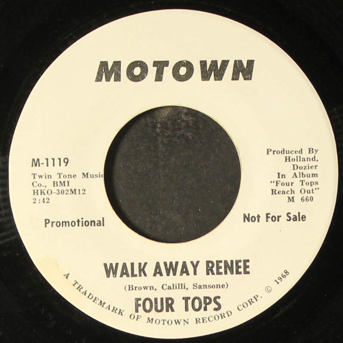 walk away renee by FOUR TOPS