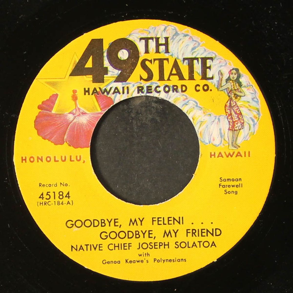 goodbye, my feleni... / pauoa hula by JOHNNY ALMEIDA