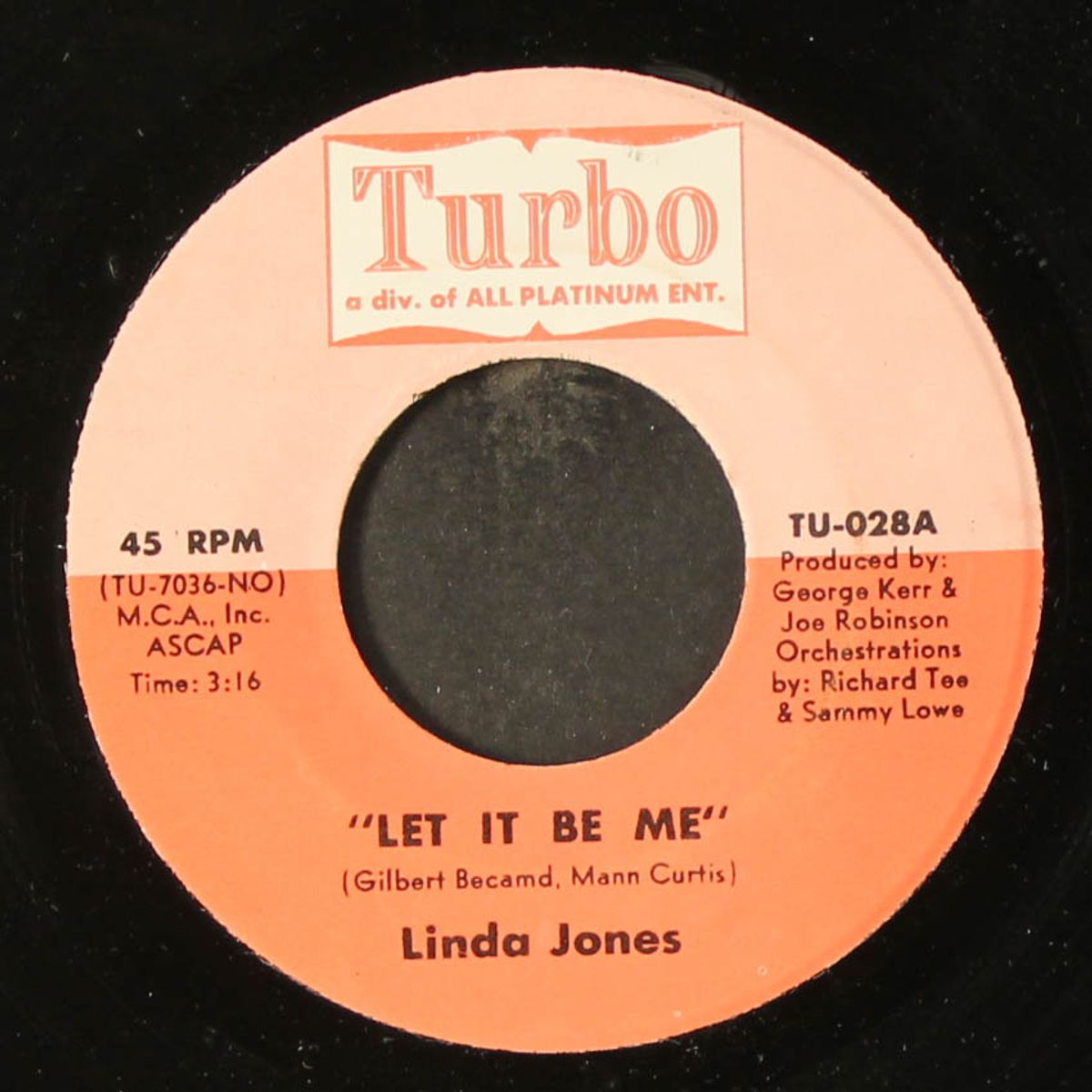 let it be me / don't go by LINDA JONES