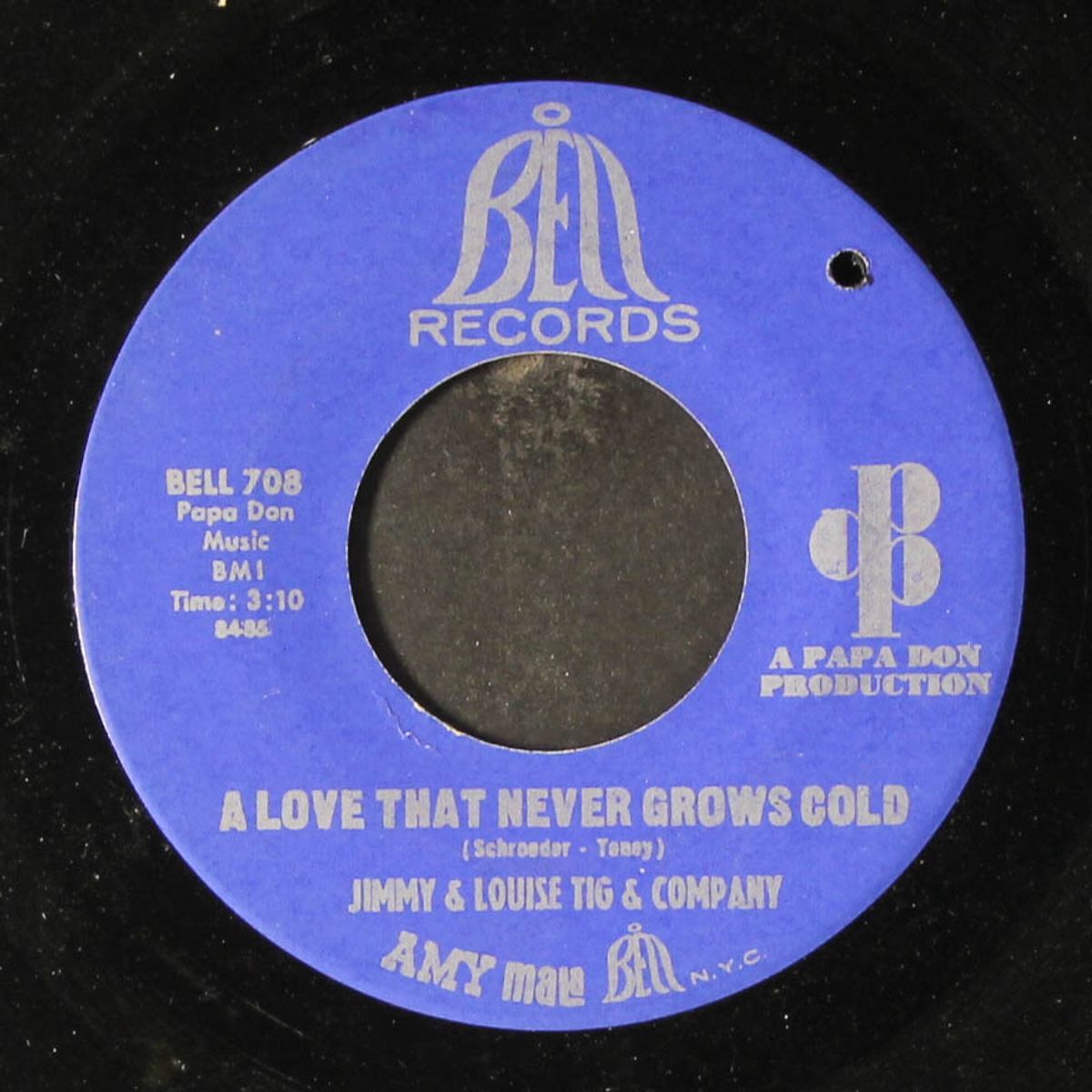 who can i turn to / a love that never grows cold by JIMMY & LOUISE TIG & COMPANY