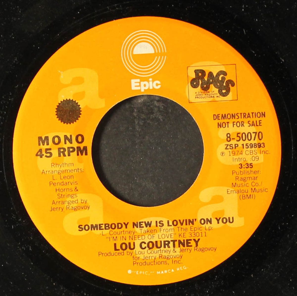 somebody new is lovin' on you / mono by LOU COURTNEY