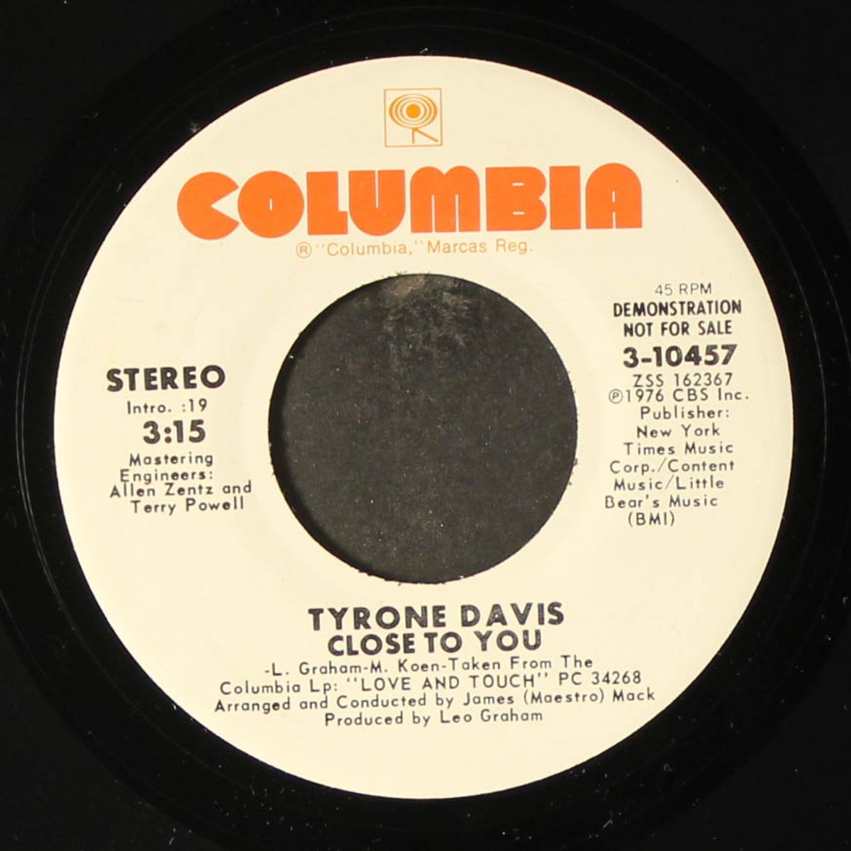 close to you / mono by TYRONE DAVIS