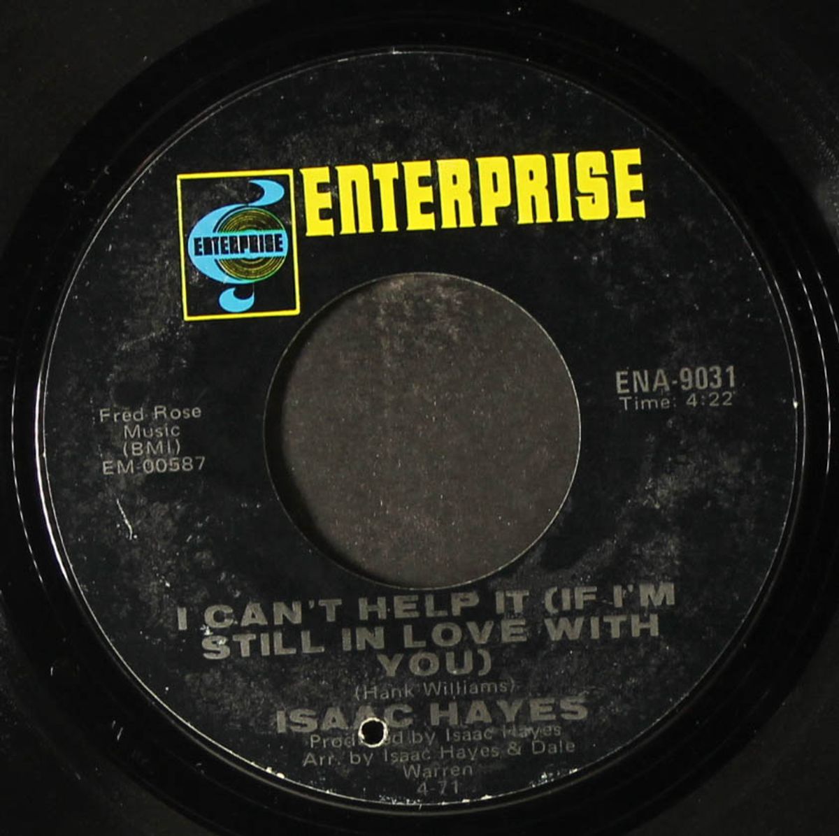 never can say goodbye / i can't help it by ISAAC HAYES