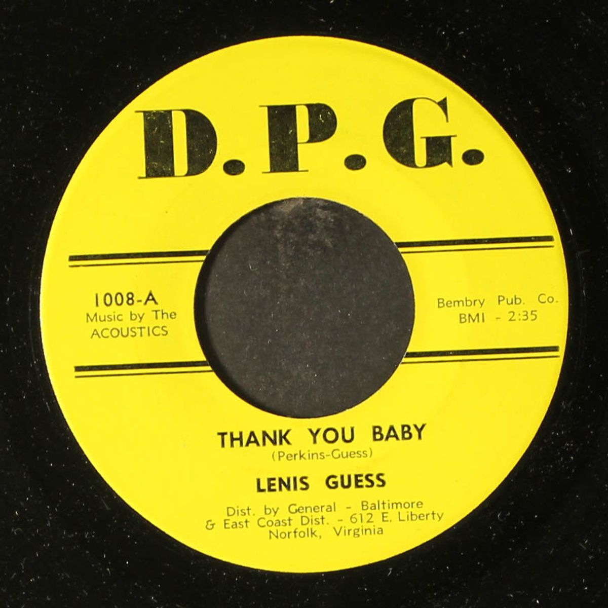 thank you baby / i'm gonna stop running by LENIS GUESS