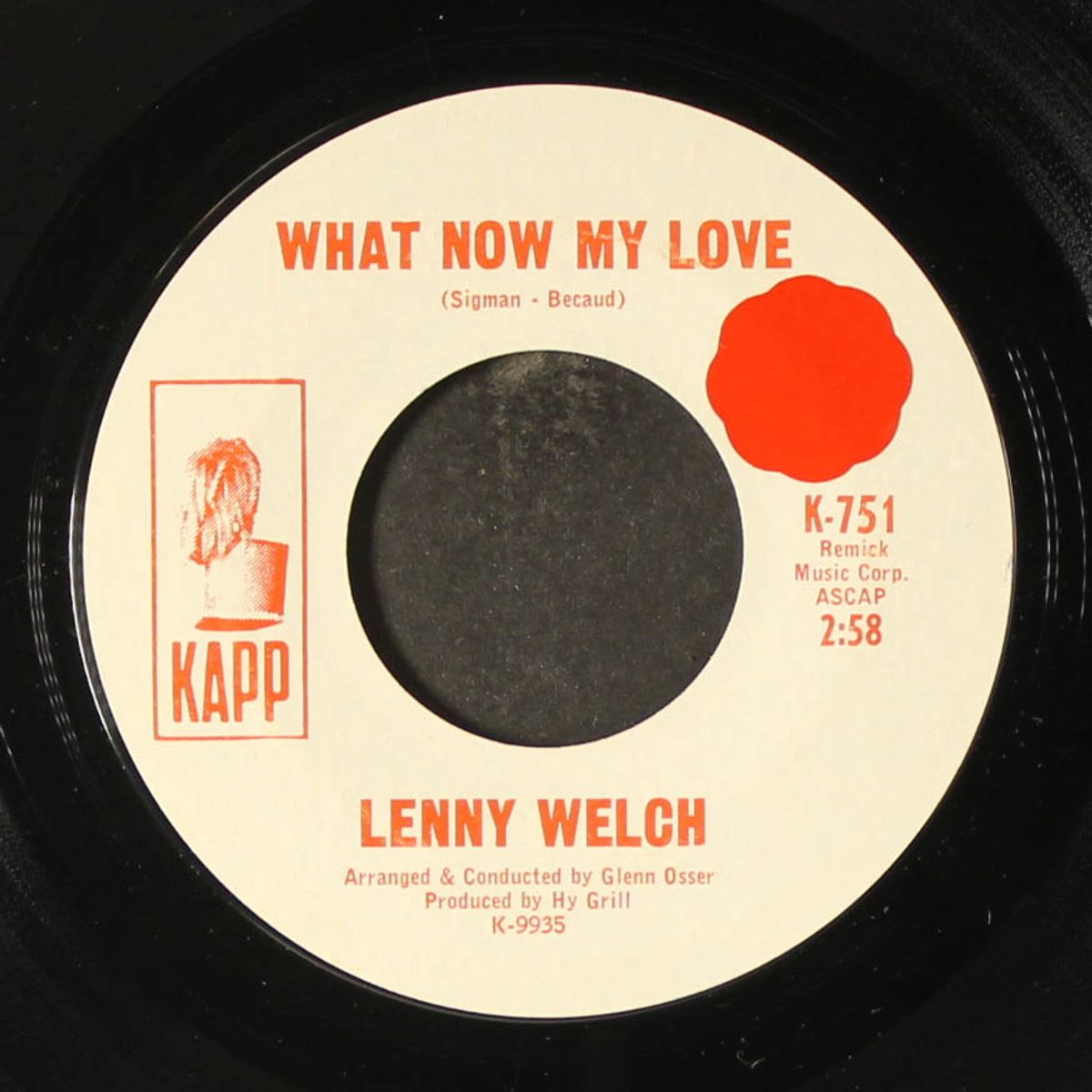you're gonna hear from me / what now my love by LENNY WELCH