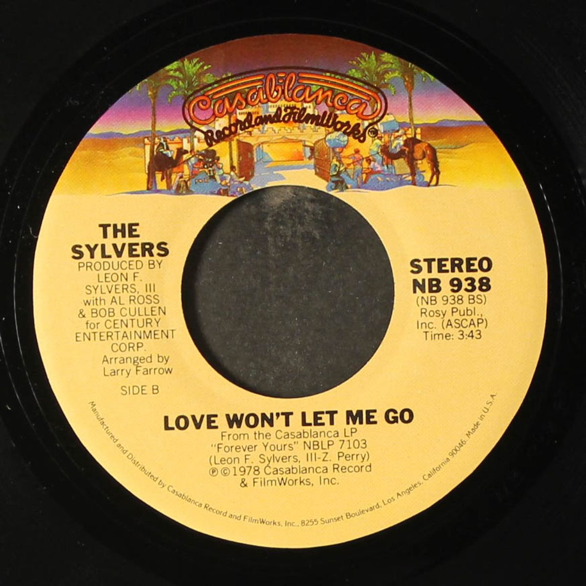 don't stop, get off / love won't let me go by SYLVERS
