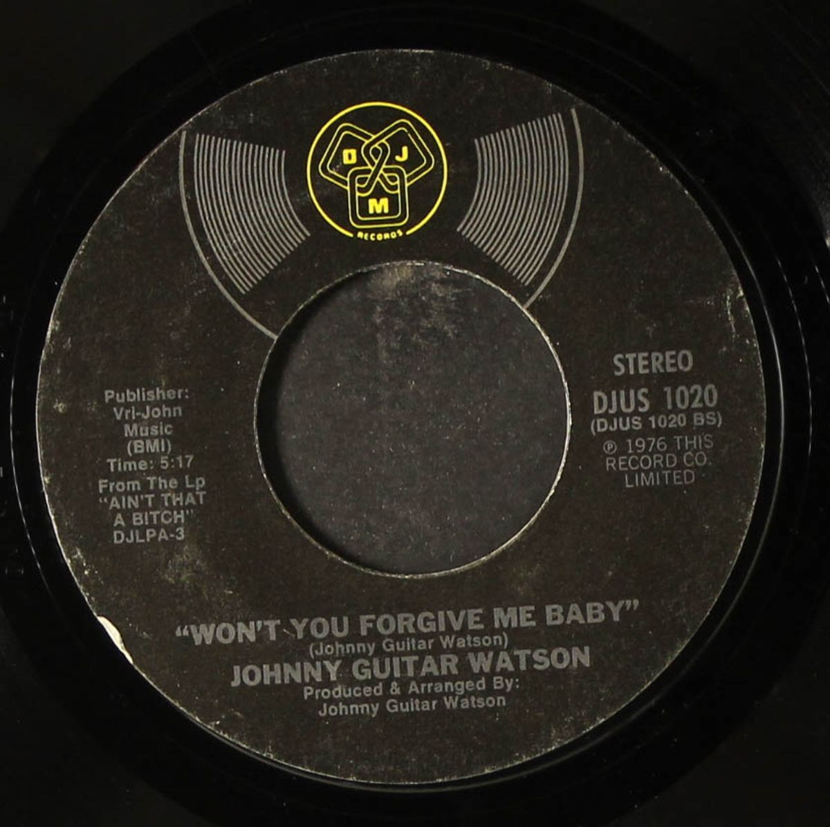 ain't that a bitch / won't you forgive me baby by JOHNNY GUITAR WATSON