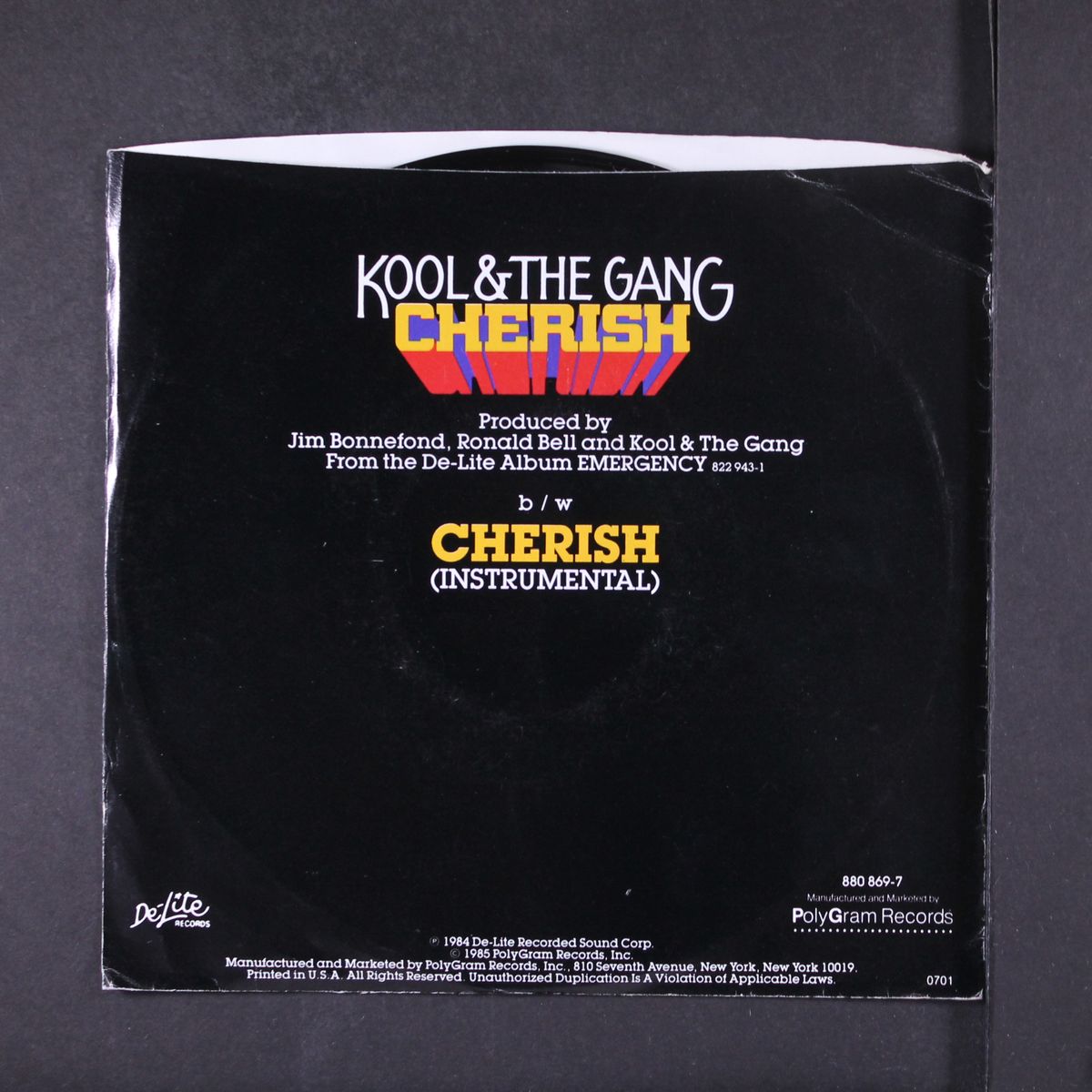 cherish / instrumental by KOOL & THE GANG