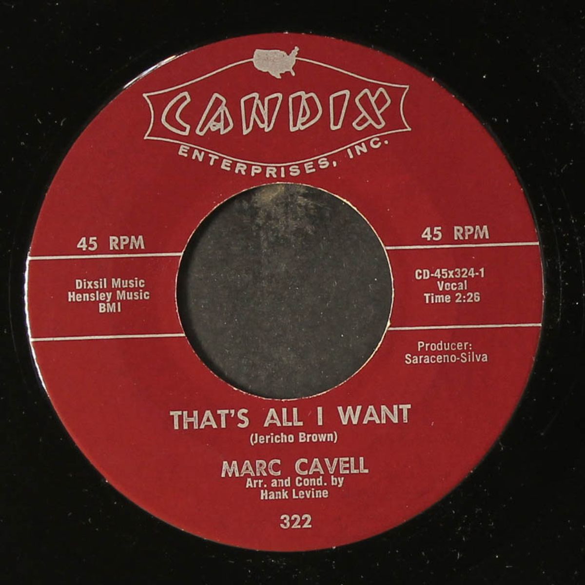 hide and seek / that's all i want by MARC CAVELL