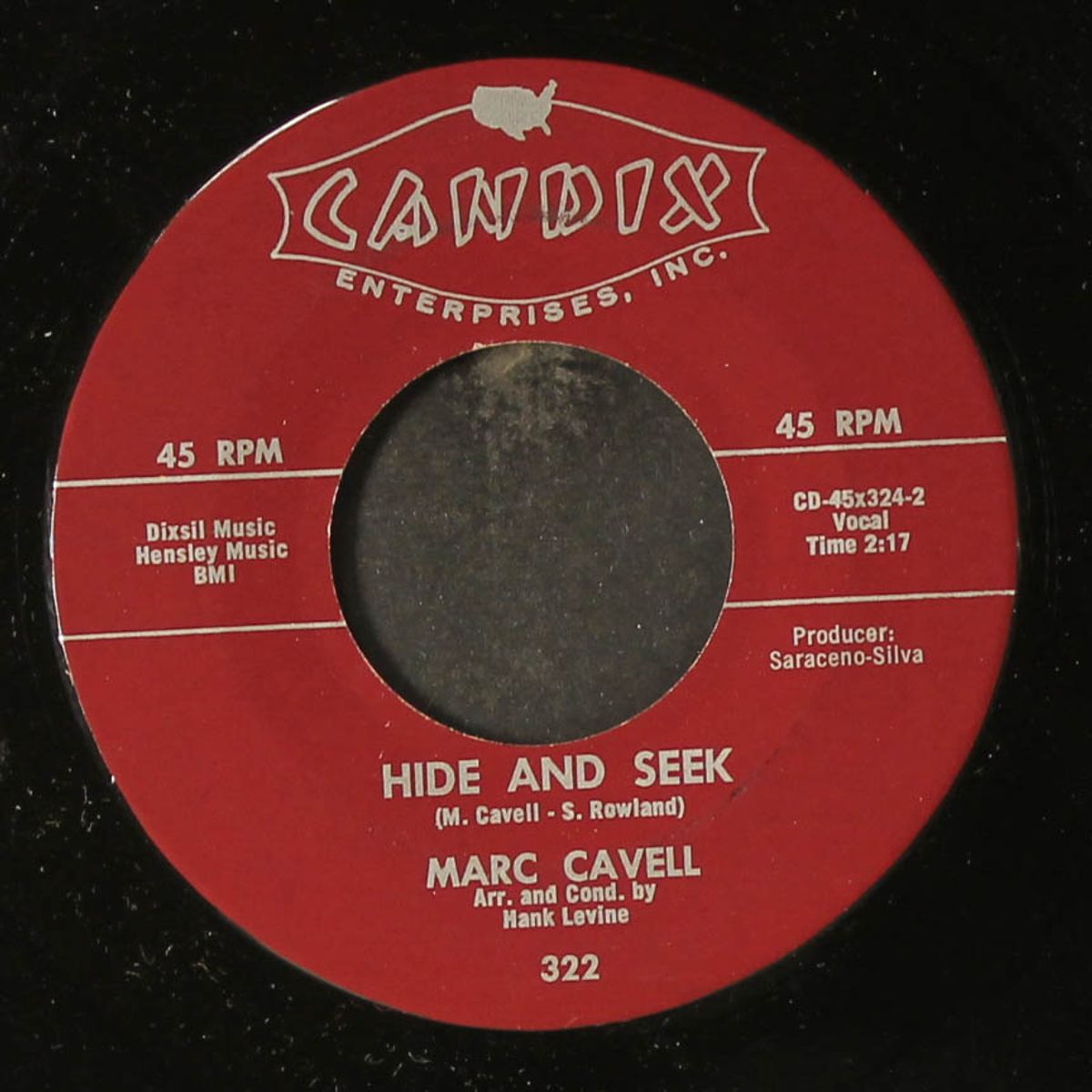 hide and seek / that's all i want by MARC CAVELL