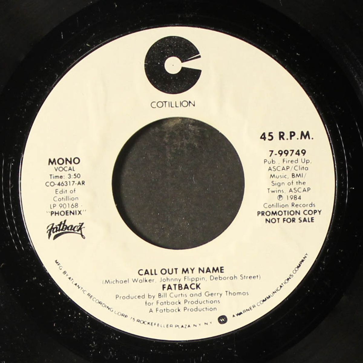 call out my name / mono by FATBACK