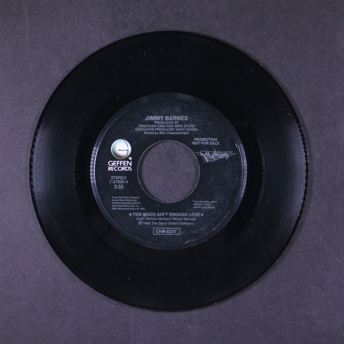too much ain't enough love / short by JIMMY BARNES