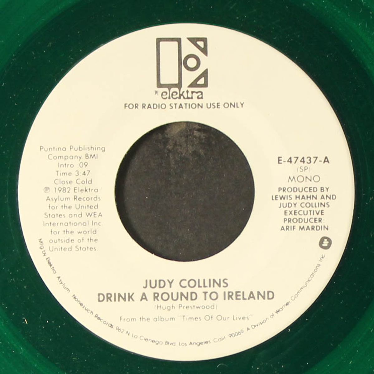 drink a round to ireland / mono by JUDY COLLINS