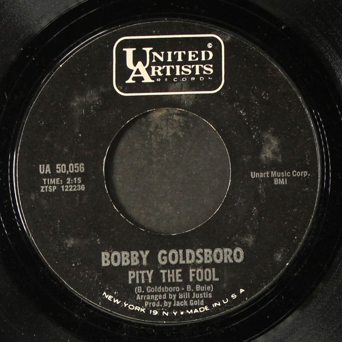 it hurts me / pity the fool by BOBBY GOLDSBORO