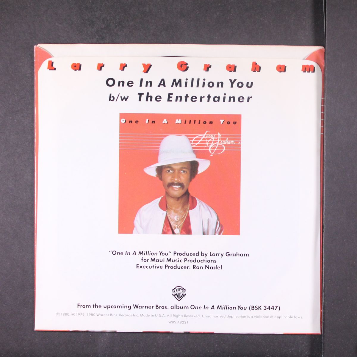 one in a million you / the entertainer by LARRY GRAHAM