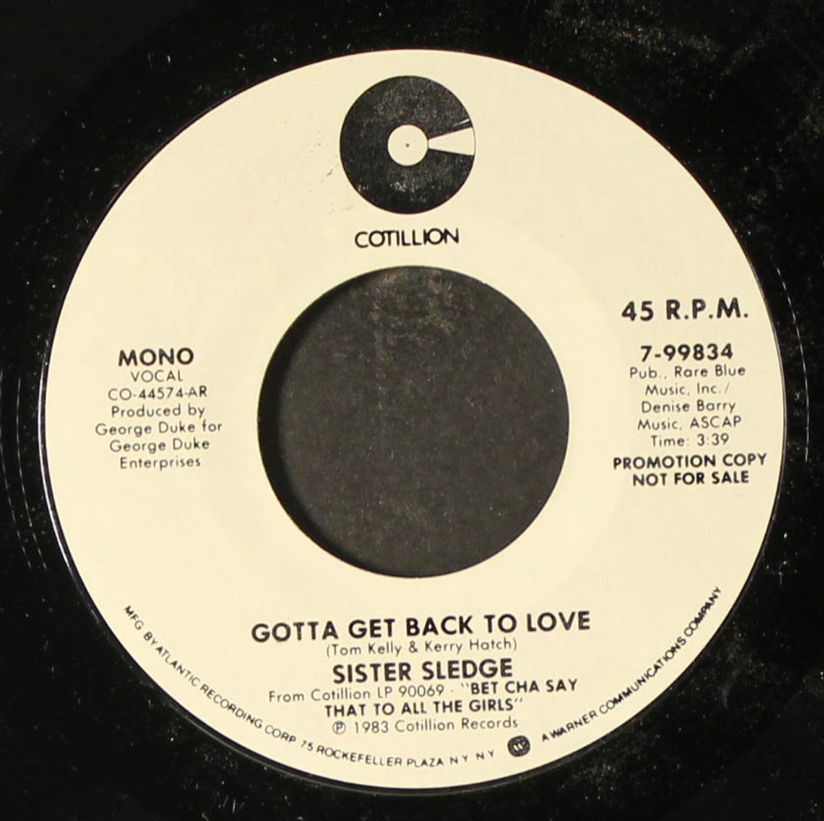 gotta get back to love / mono by SISTER SLEDGE