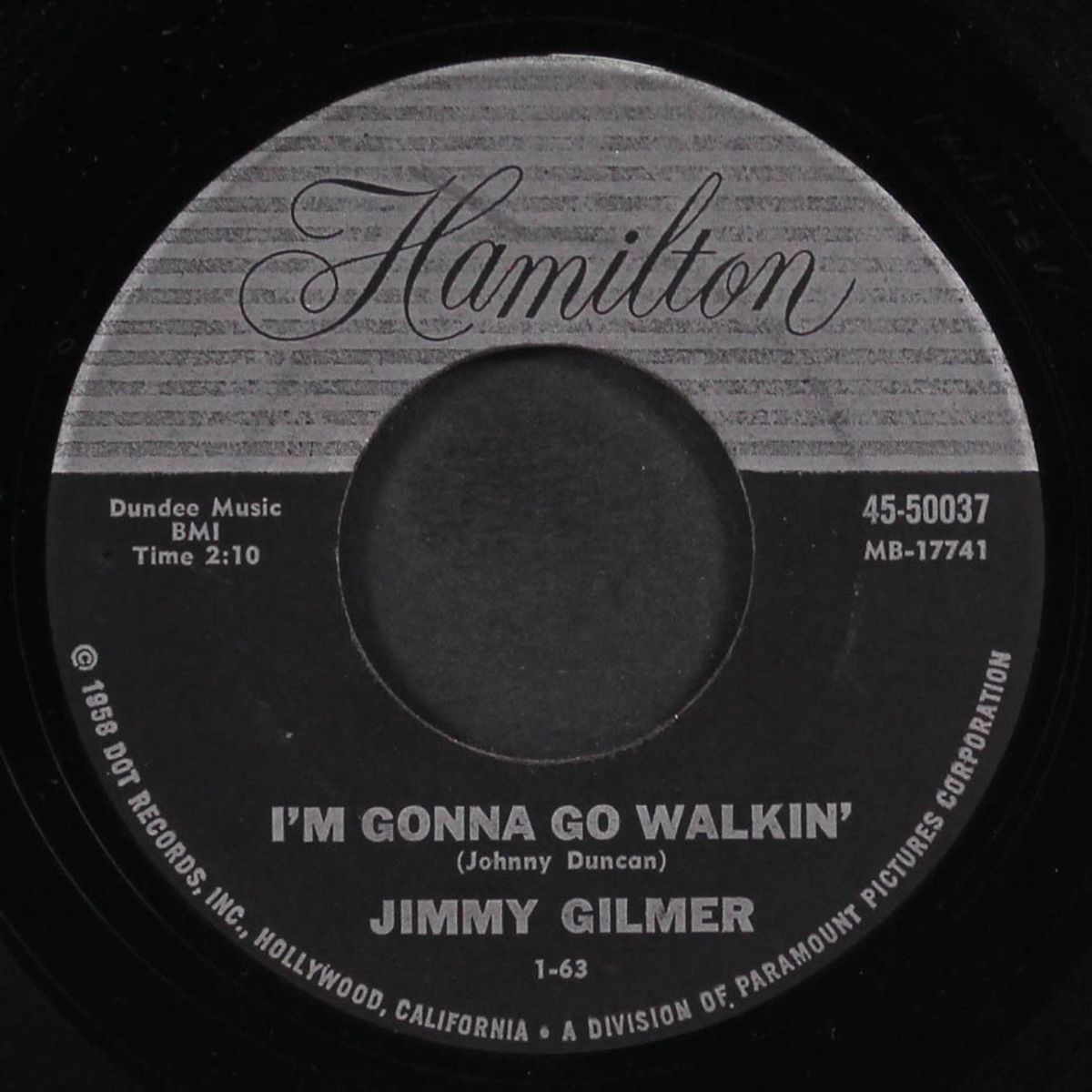 won't be long / i'm gonna go walkin' by JIMMY GILMER
