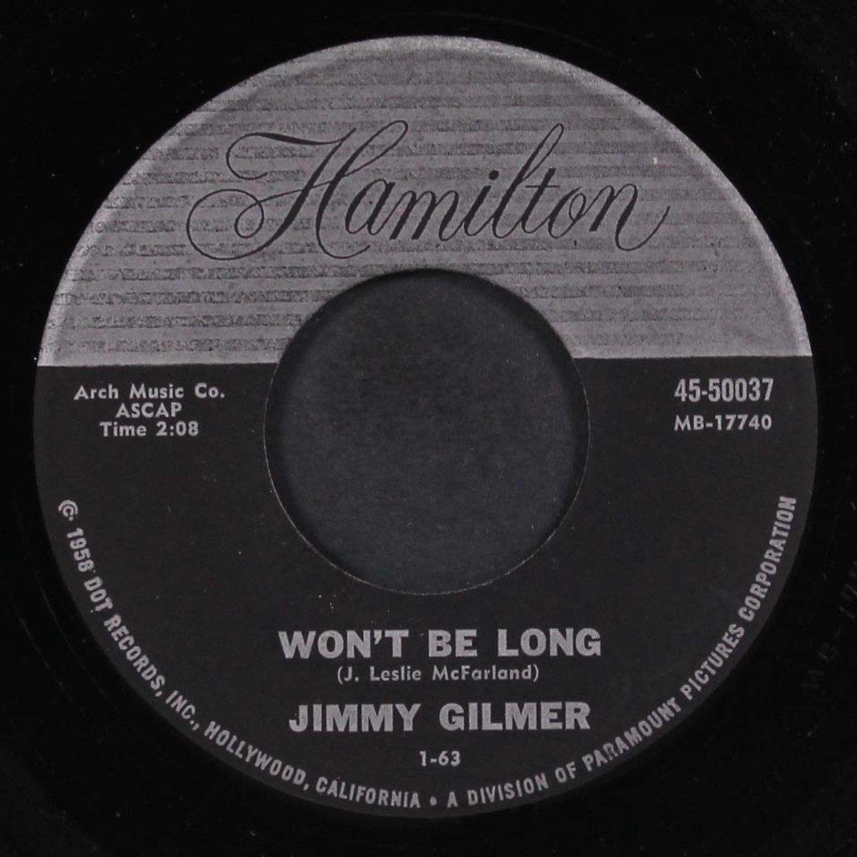 won't be long / i'm gonna go walkin' by JIMMY GILMER