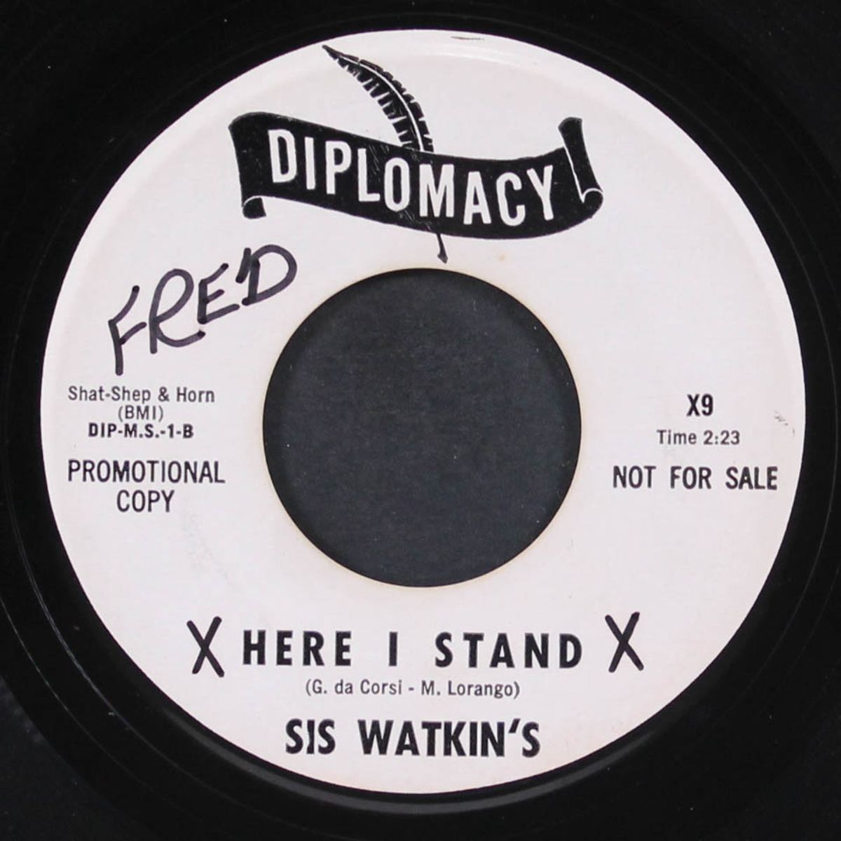 only you can give / here i stand by SIS WATKIN'S