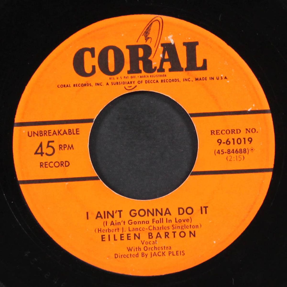 toys / i ain't gonna do it by EILEEN BARTON