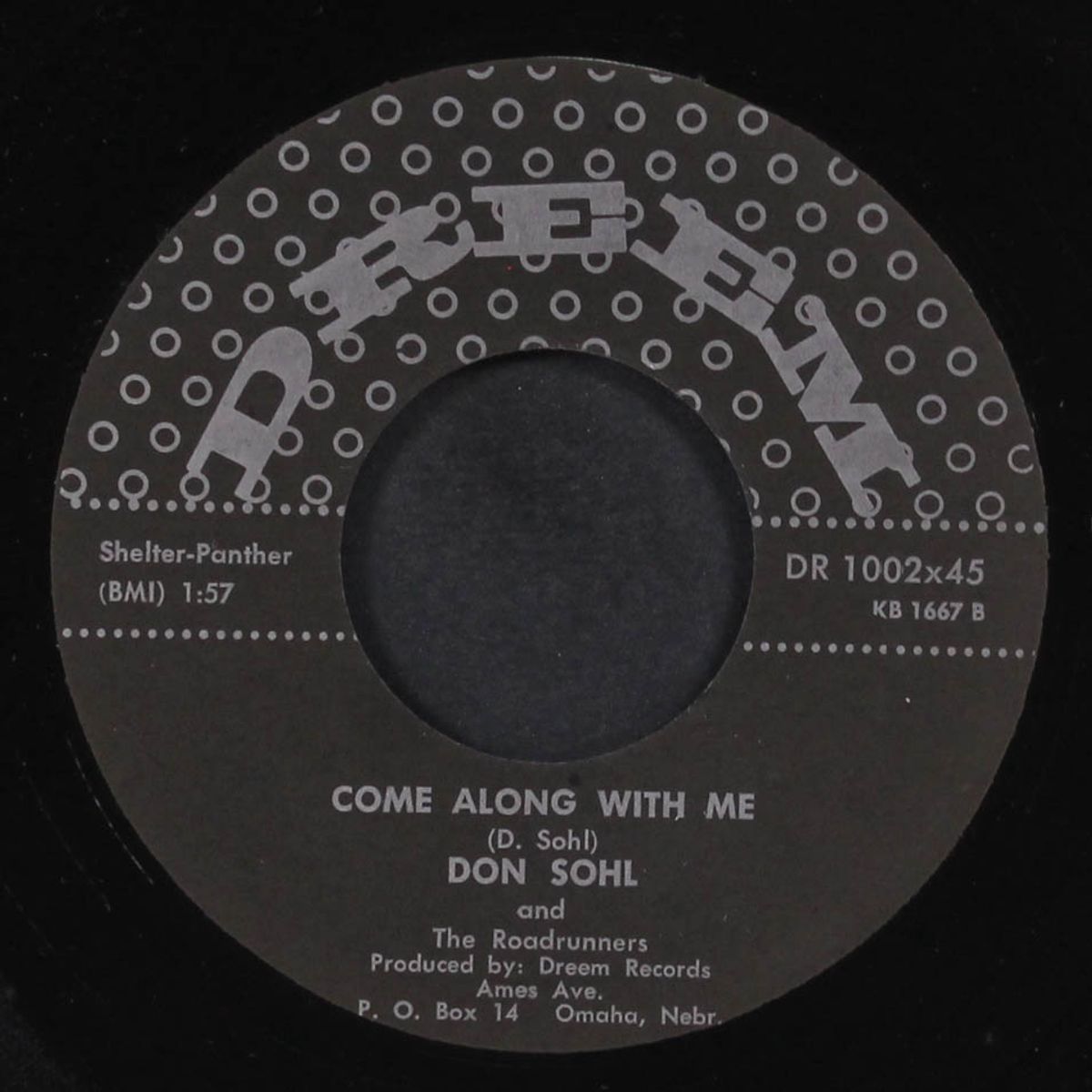 paper doll / come along with me by DON SOHL & ROADRUNNERS