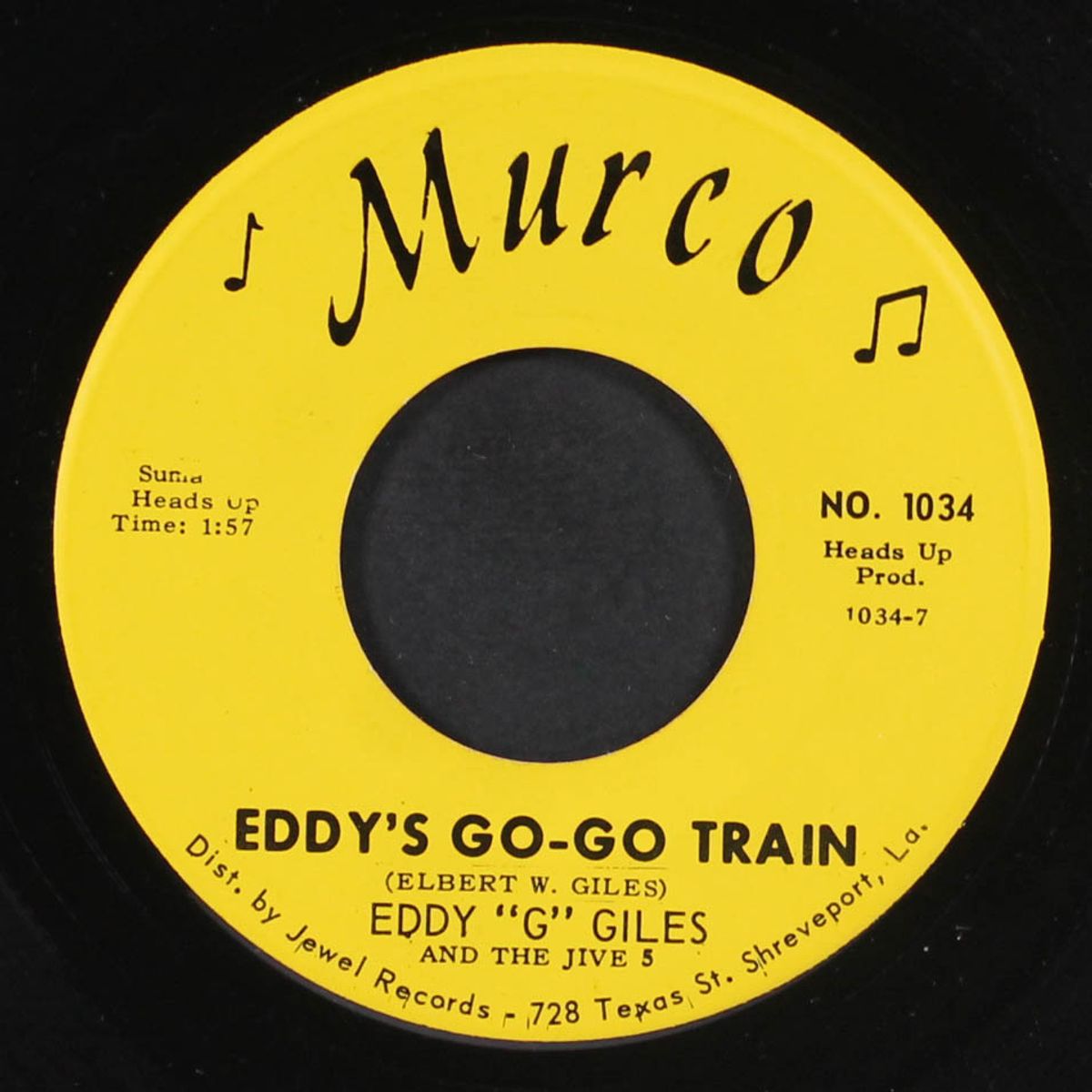 eddy's go-go train / while i'm away by EDDY 'G' GILES & JIVE 5