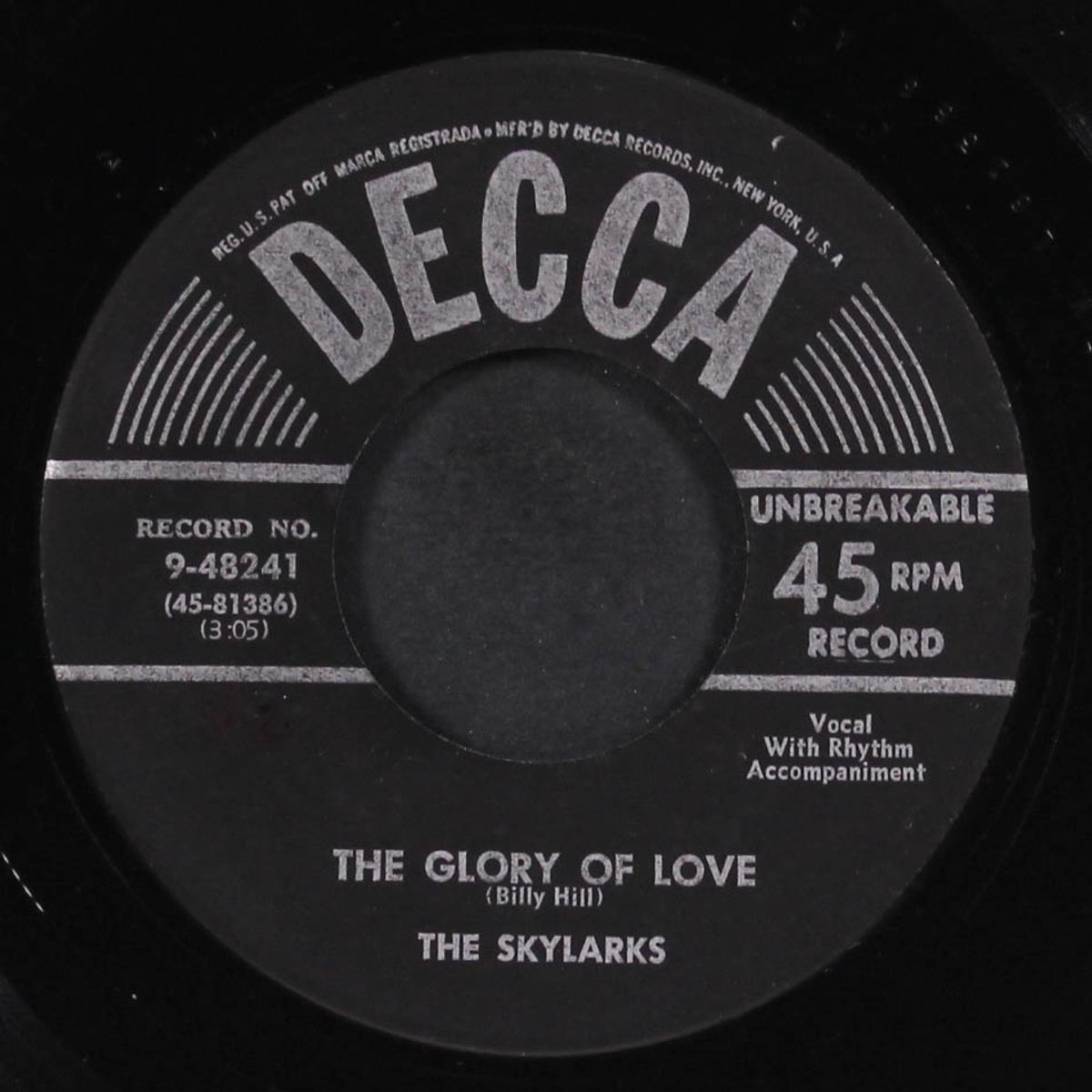the glory of love / you and i by SKYLARKS
