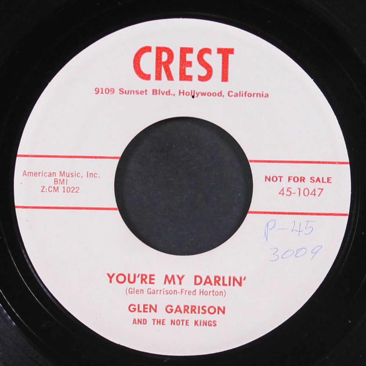 lovin' lorene / you're my darlin' by GLEN GARRISON & NOTE KINGS