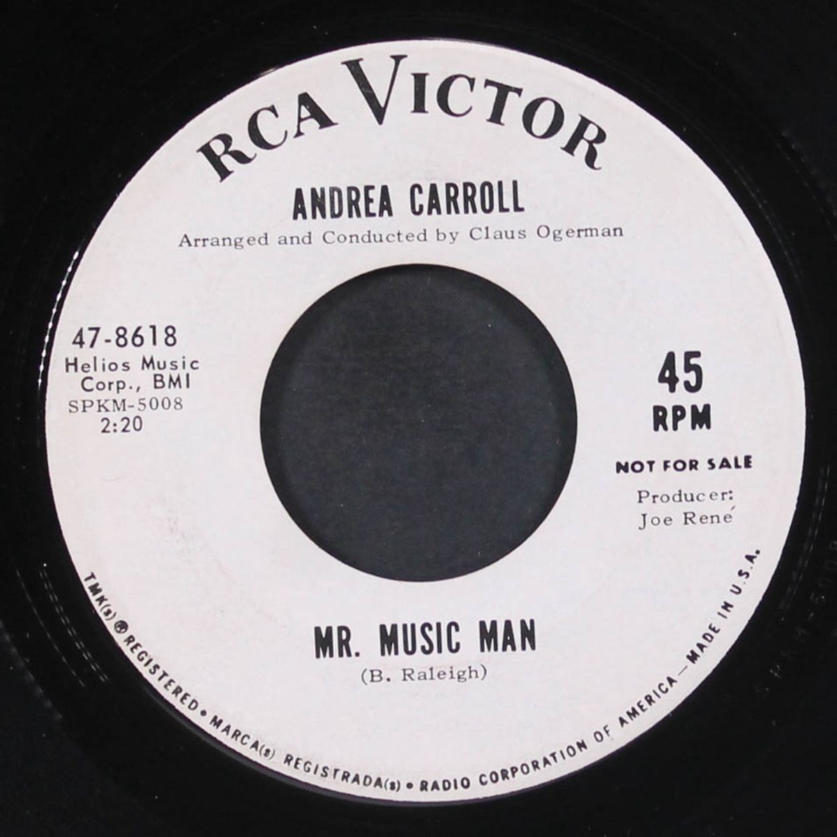 sally fool / mr. music man by ANDREA CARROLL