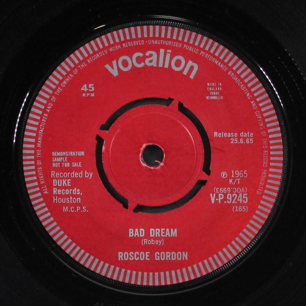 keep on doggin' / bad dream by ROSCOE GORDON