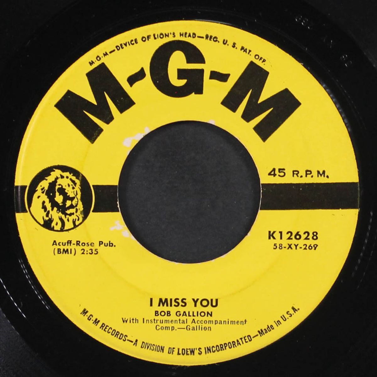 baby, love me / i miss you by BOB GALLION