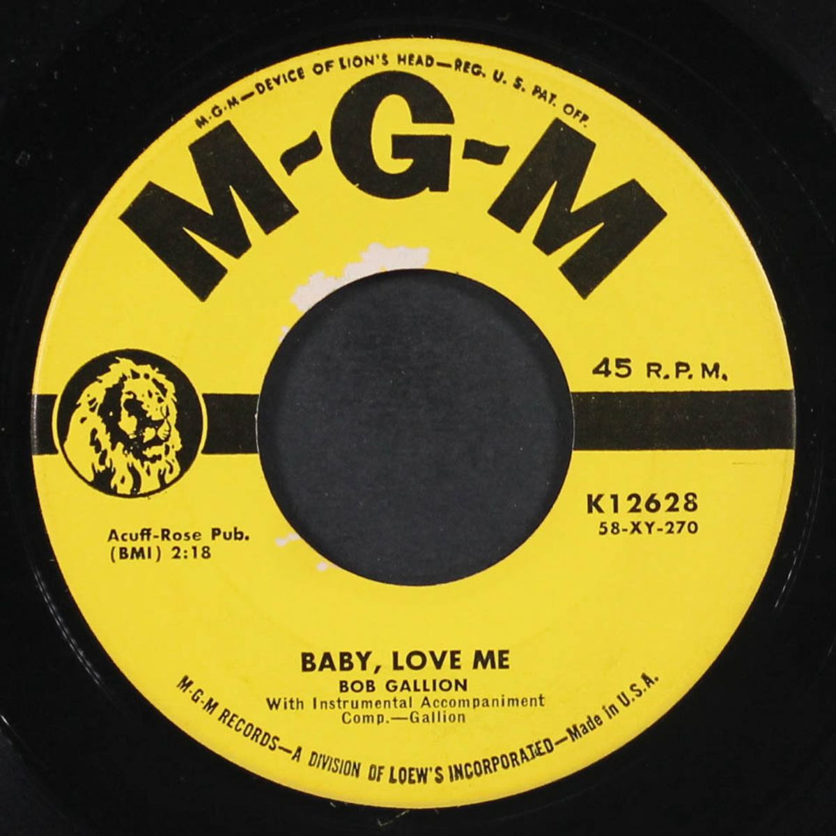 baby, love me / i miss you by BOB GALLION