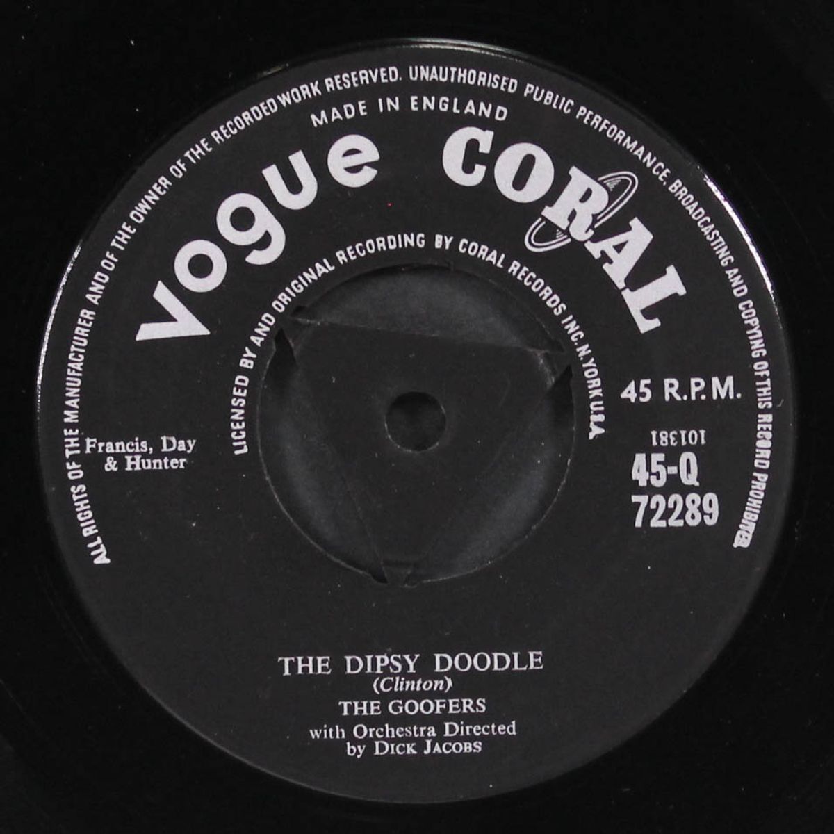 the dipsy doodle / take this heart by GOOFERS