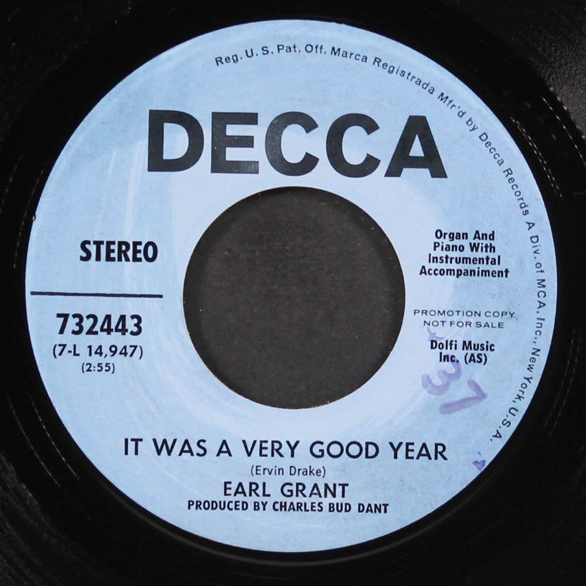 if i only had time / it was a very good year by EARL GRANT
