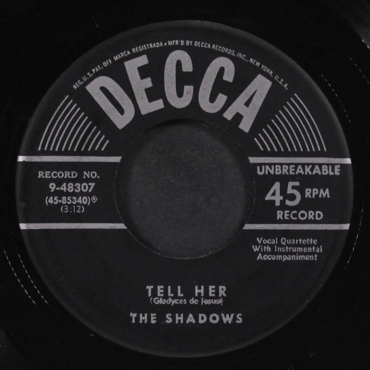 don't be bashful / tell her by SHADOWS