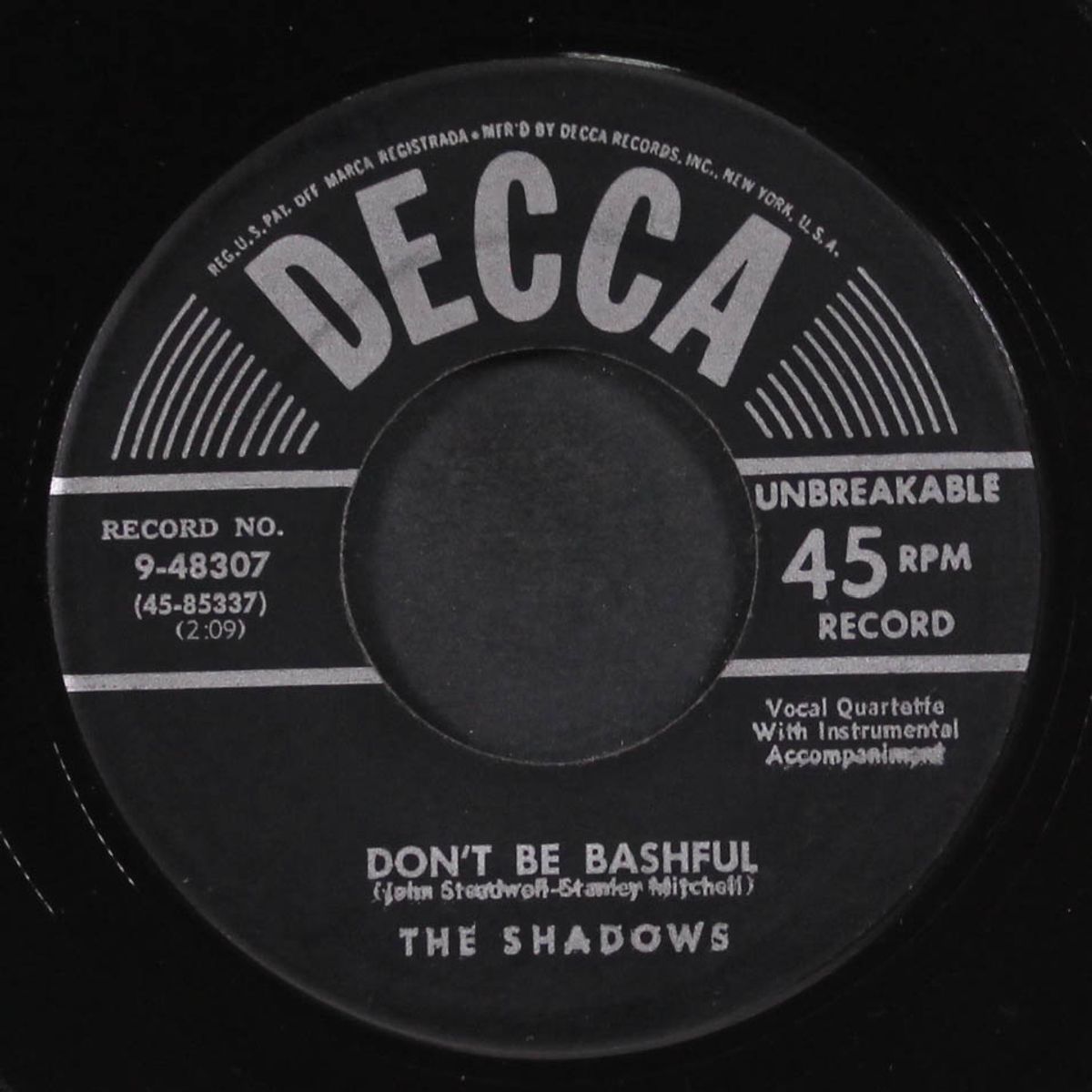 don't be bashful / tell her by SHADOWS