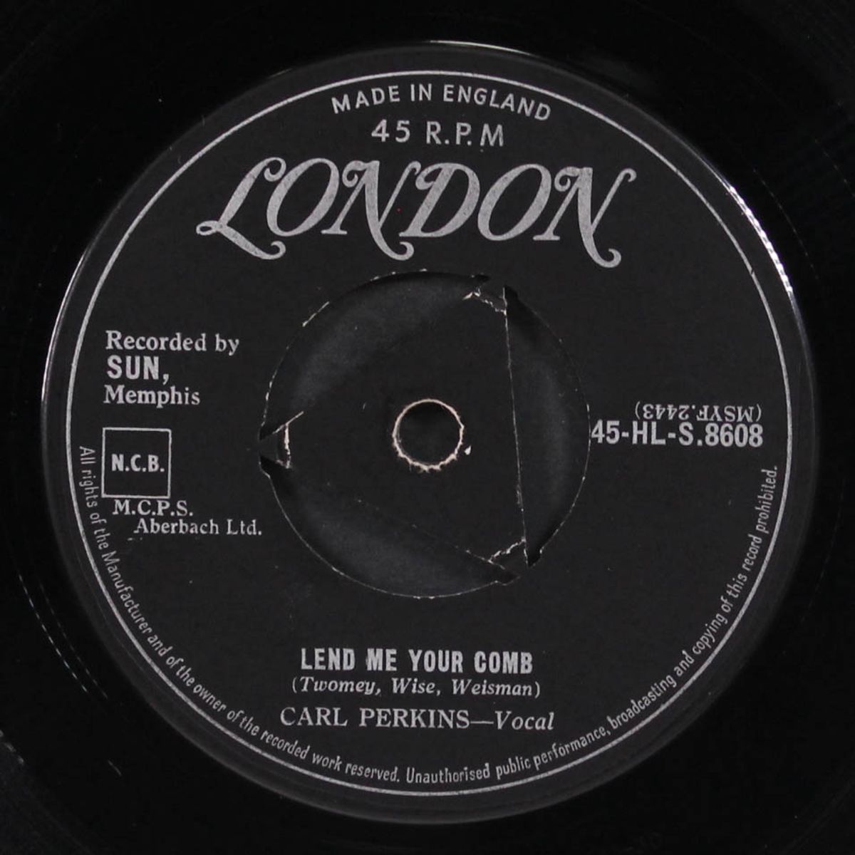 lend me your comb / that's right by CARL PERKINS