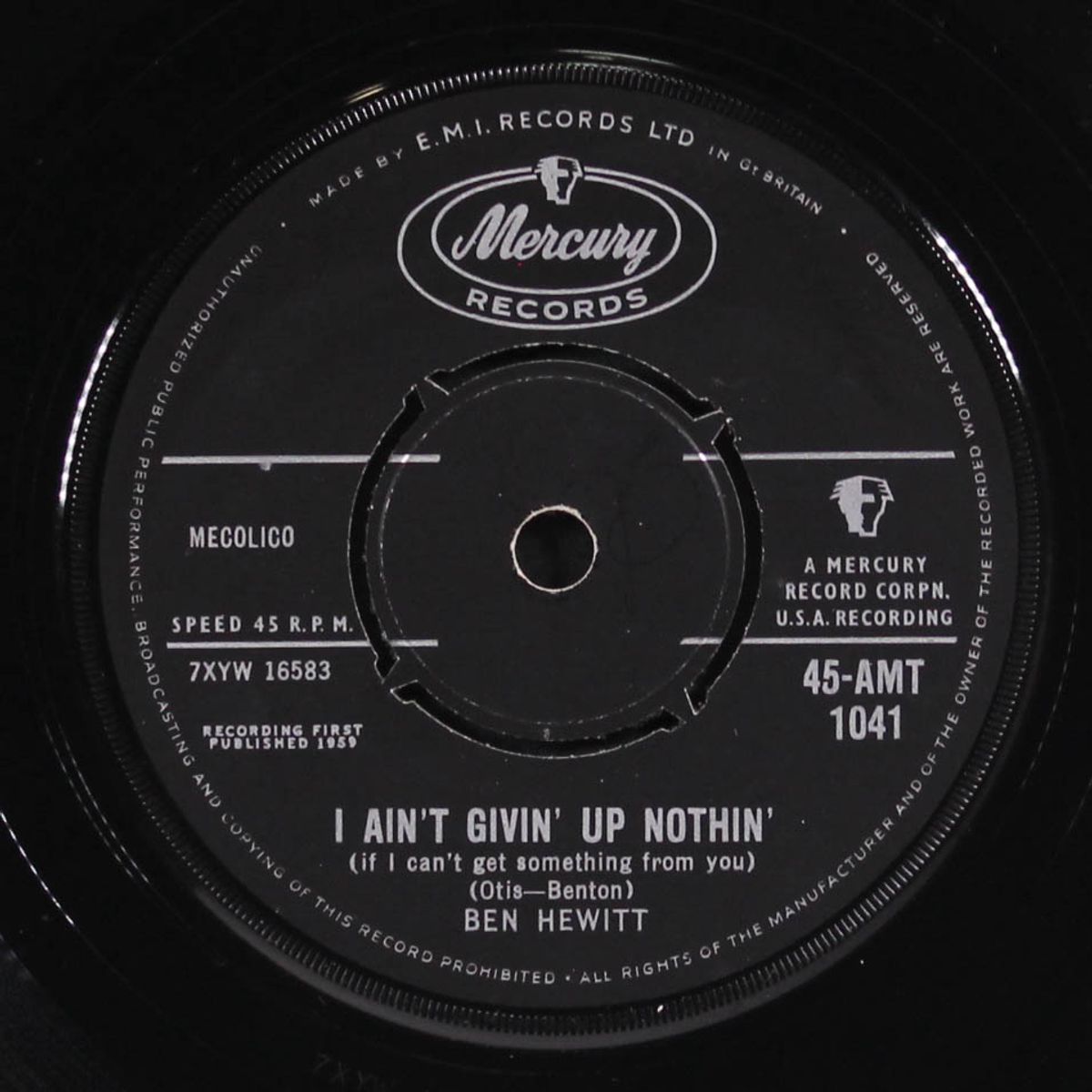 you break me up / i ain't givin' up nothin' by BEN HEWITT