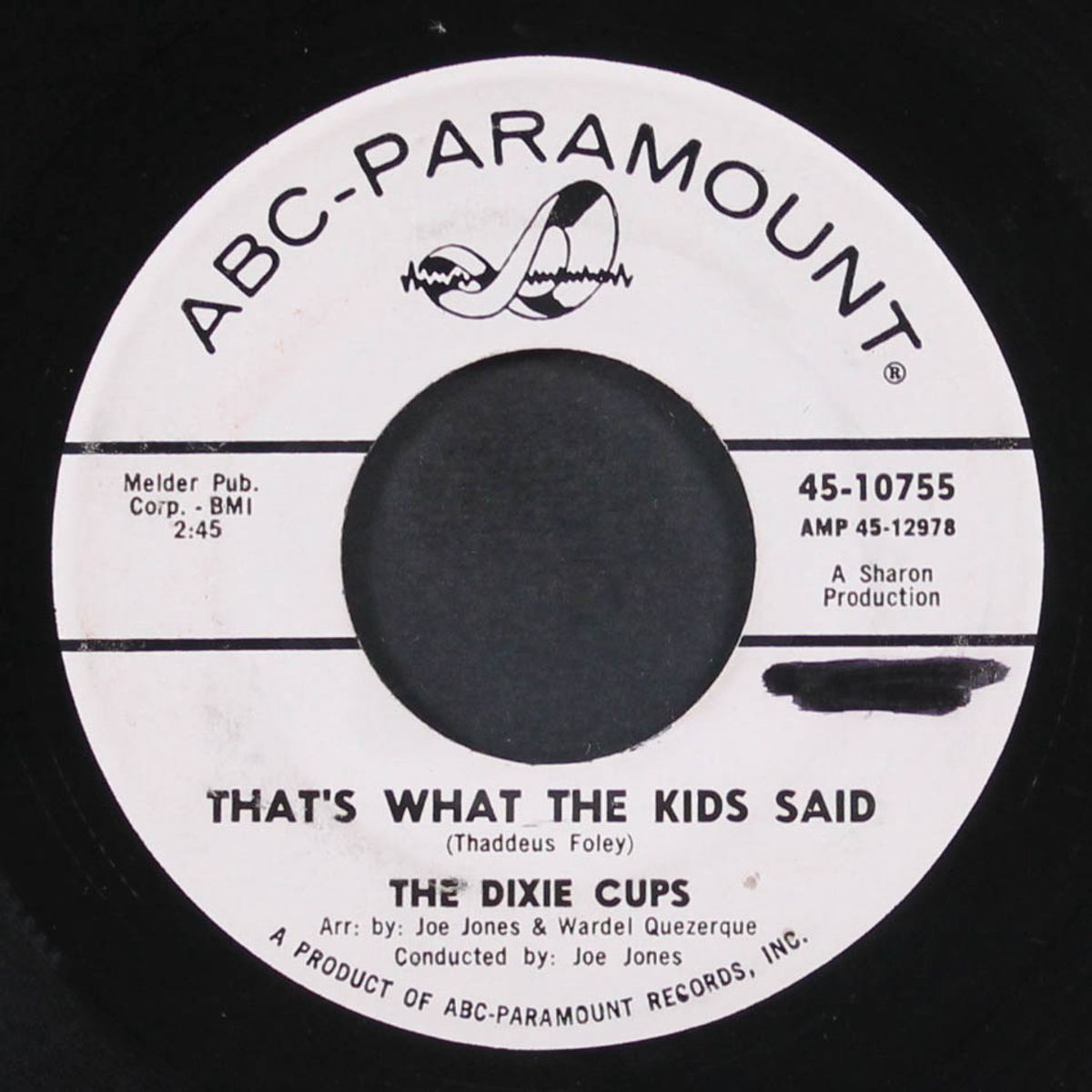 a-b-c song / that's what the kids said by DIXIE CUPS
