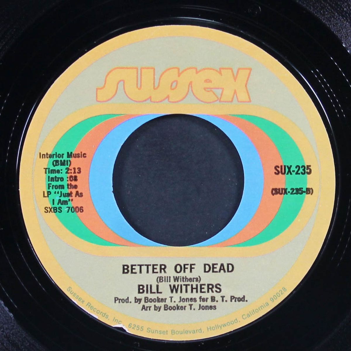 lean on me / better off dead by BILL WITHERS